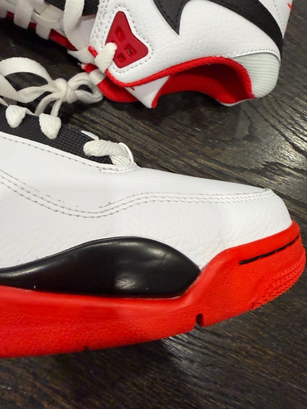 Nike Air Flight Legacy Black White Red Men's Sneakers Shoes size 11 - Picture 3 of 11